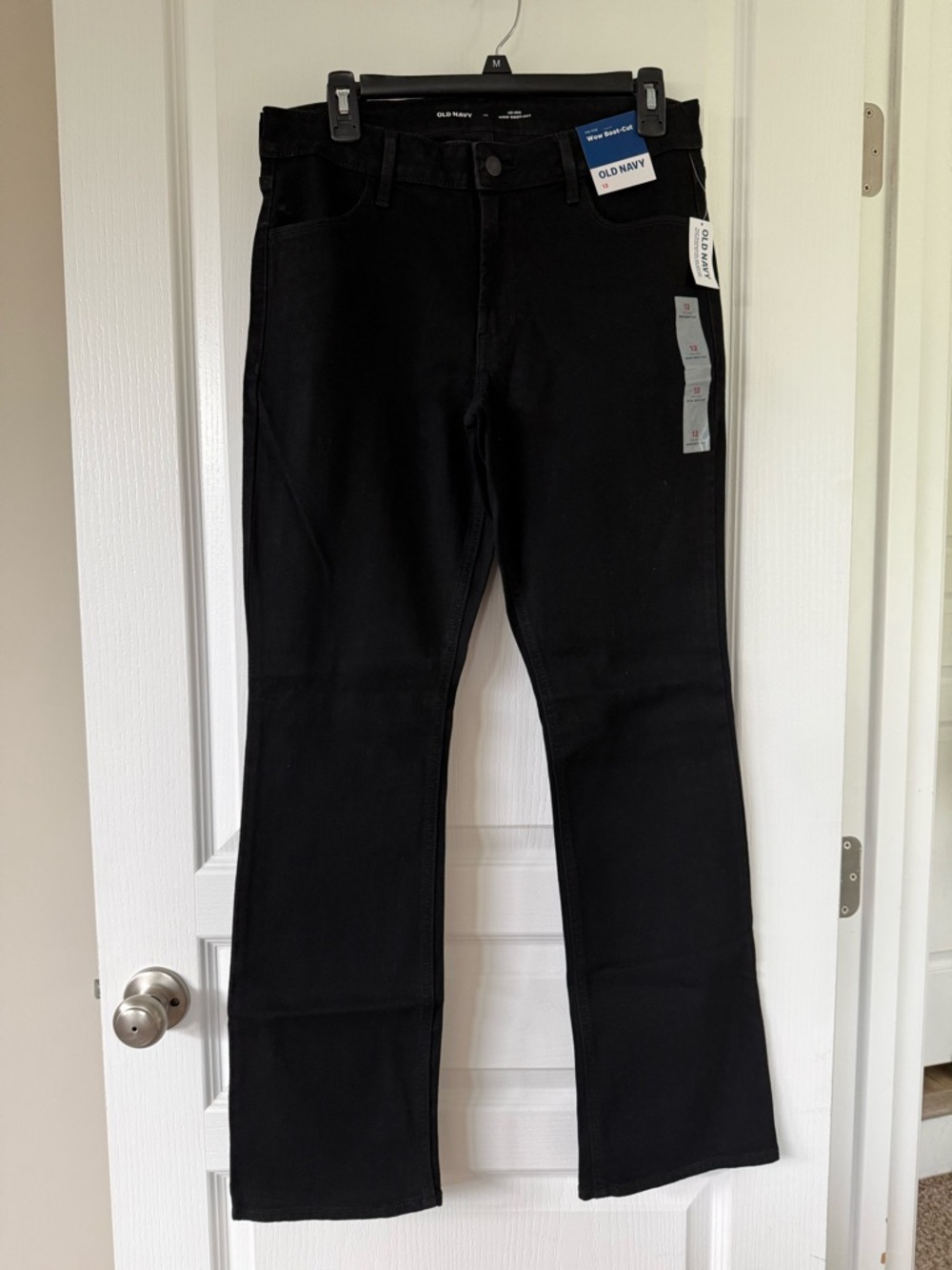 BNWT Old Navy Women’s Black Wow Boot Cut Jeans Size 12